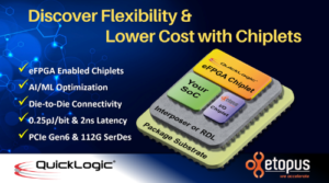 QuickLogic and eTopus Announce Disaggregated, Flexible eFPGA Chiplet Template