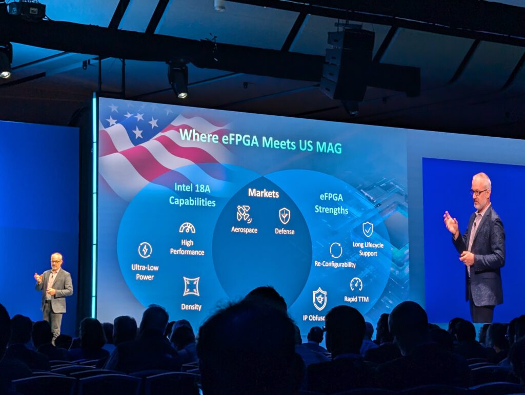 Brian Faith, CEO QuickLogic, presenting at Intel Direct Foundry Connect 2025.